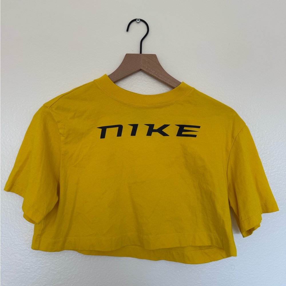 Nike Bright Yellow Crop Top